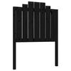 vidaXL Tăblie de pat, negru, 81x4x110 cm, lemn masiv de pin