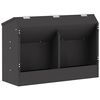 vidaXL Urmărire pentru iepuri Negru 64,5 x 25,5 x 45,5 cm 6 kg