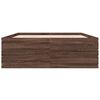 vidaXL Cadru de pat, stejar maro, 140x190 cm, lemn prelucrat