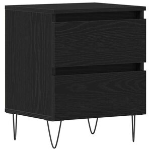 vidaXL Dulap de noapte Stejar negru 40 x 35 x 50 cm Lemn prelucrat