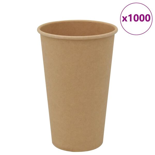 vidaXL Cești de cafea din hârtie 1000 buc 16 oz 400 ml roșu și negru