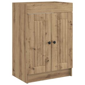 vidaXL Dulap de baie sub chiuvetă Stejar Artizanal 56 x 37,5 x 81 cm