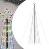 vidaXL Pom de Crăciun LED-uri cu v&acirc;rfuri 1534 LED-uri colorate 500 cm