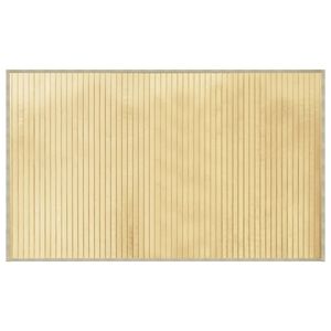 vidaXL Covor dreptunghiular, natural deschis, 60x100 cm, bambus