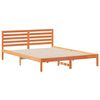vidaXL Cadru de pat Maroniu cerat 160 x 210 cm Lemn de pin masiv