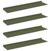 vidaXL Raft suspendat 4 pcs Verde măsliniu 80 x 18 x 2,5 cm Oțel