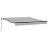 vidaXL Copertină retractabilă Gri deschis 300 x 250 cm