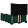vidaXL Pat box spring cu saltea, verde &icirc;nchis, 140x190 cm, catifea
