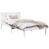 vidaXL Cadru de pat Alb 100 x 200 cm Lemn masiv de pin
