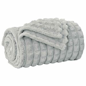 vidaXL Pătura de aruncat Gri 200 x 150 cm 0.75 kg Molton