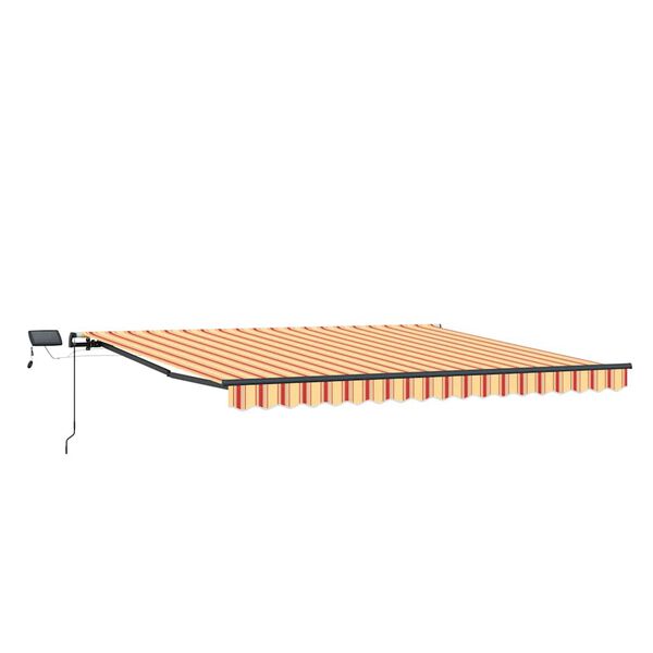 vidaXL Cortina Retractabilă galben și portocaliu 450 ×300 cm țesătură