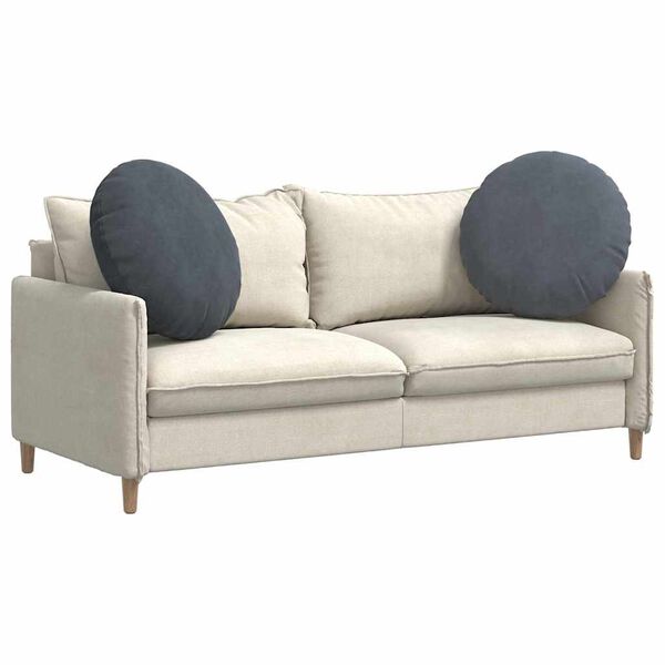 vidaXL Perne de Șezut 2 pcs Gri &icirc;nchis &Oslash; 40 x 13 cm Catifea