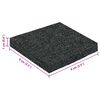 vidaXL Pat din granulate de cauciuc Negru 9 x 9 x 1 cm Cauciuc