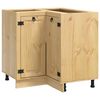 vidaXL Dulap SKI Maro Miere 80 x 80 x 81 cm Lemn de pin masiv