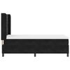 vidaXL Pat cu arcuri cu headboard Negru 90 x 190 cm Catifea