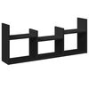 vidaXL Dulap de perete, 100x18x40 cm, negru, lemn prelucrat