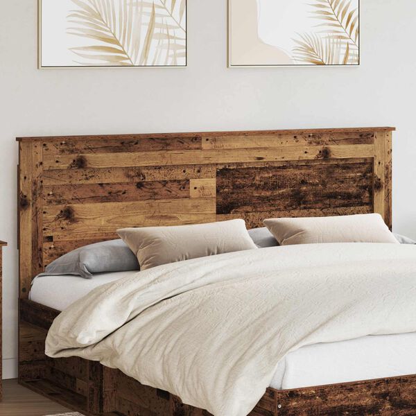 vidaXL Tăblie cap cu headboard Lemn Vechi 180 cm Lemn compozit