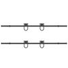 vidaXL Set feronerie pentru uși glisante, negru, 200 cm, oțel