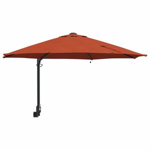 vidaXL Parasol de Grădină Manual Terracota 248 x 248 x 148 cm