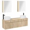 vidaXL Set dulap baie 5 pcs Stejar Sonoma 53 x 15,5 x 70 cm