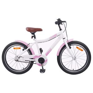 vidaXL Bicicletă pentru Copii 18 Inci pentru 5-7 ani Roz deschis