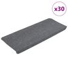 vidaXL Covorașe scară autoadezive 30 buc Gri 65x24,5x3,5 cm