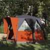 vidaXL Tent Cabină cu acoperiș Gri și Portocalie 320 x 320 x 203 cm