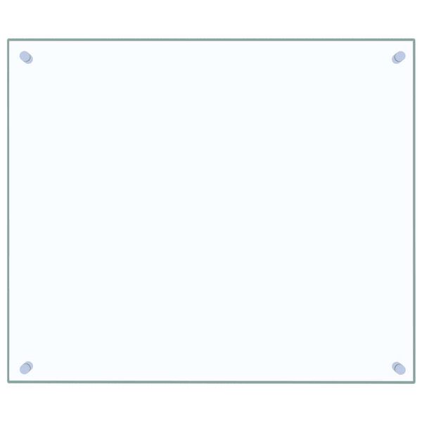 vidaXL Panou antistropi bucătărie transparent 70x60 cm sticlă securiz.