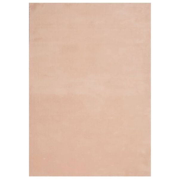 vidaXL Covor HUARTE, fir scurt, moale și lavabil, roz pudră, 120x170cm