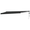 vidaXL Copertină retractabilă automată, antracit, 5x3 m