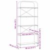 vidaXL Raft pentru cărți Stejar Artizanal 80 x 30 x 183 cm