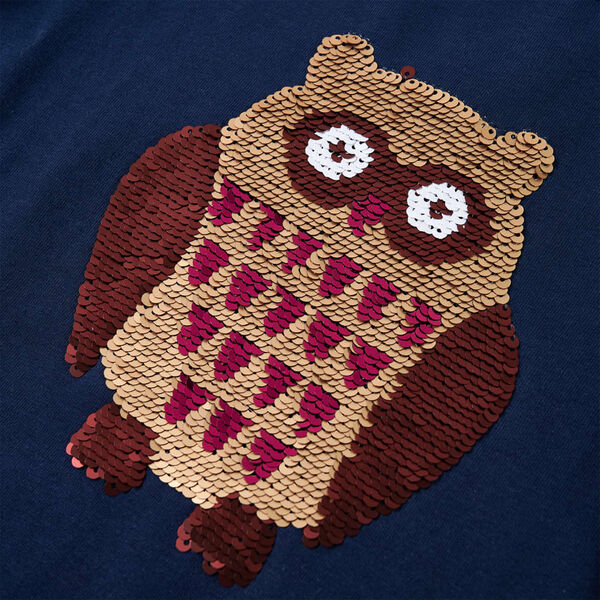 Tricou pentru copii cu mâneci lungi, bleumarin 92