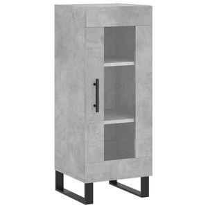 vidaXL Servantă, gri beton, 34,5x34x90 cm, lemn compozit