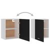 vidaXL Dulap suspendat “Lyon”, negru, 50 x 31 x 60 cm, lemn prelucrat