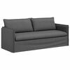vidaXL Set de canapea 2 pcs Gri &icirc;nchis 196 x 82 x 85 cm țesătură