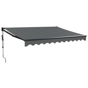 vidaXL Copertină retractabilă automată, antracit, 3x2,5 m