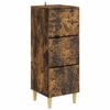 vidaXL Dulap cu sertare Stejar fumuriu 33 x 34,5 x 90 cm