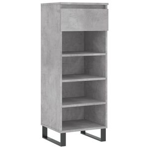 vidaXL Pantofar, gri beton, 40x36x105 cm, lemn prelucrat