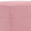vidaXL Set de canapele cu perne, 3 piese, roz, catifea