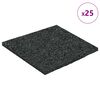 vidaXL Pat din granulate de cauciuc Negru 9 x 9 x 0,3 cm Cauciuc
