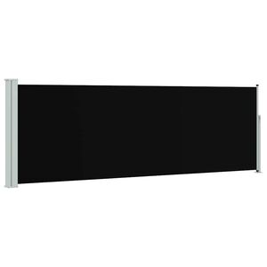 vidaXL Copertină laterală retractabilă de terasă, negru, 100x314 cm