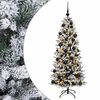 vidaXL Brad de Crăciun artificial cu glob 150 cm 150 LED-uri Alb cald