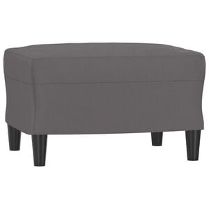 vidaXL Taburet, gri, 60x50x41 cm, piele ecologică