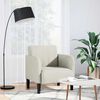 vidaXL Canapea Scaun cu Cotiere Crem 54 cm Catifea