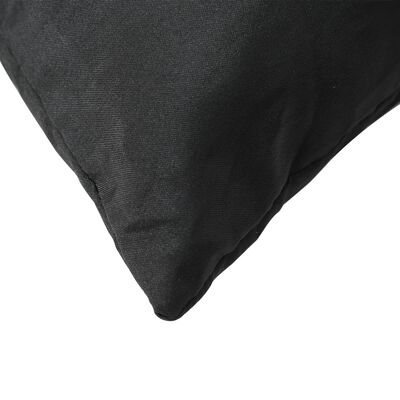 vidaXL Perne decorative, 4 buc., negru, 40 x 40 cm, material textil