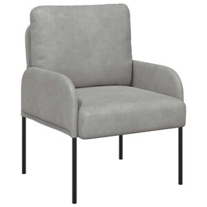 vidaXL Canapele cu pernă 55cm Gri deschis placaj