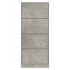 vidaXL Pantofar, gri beton, 63x24x147 cm, lemn compozit