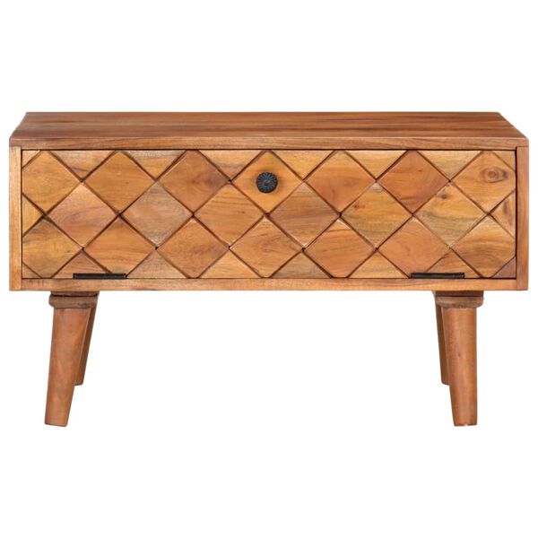 vidaXL Măsuță de cafea, 68 x 68 x 38 cm, lemn masiv de acacia