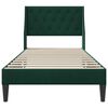 vidaXL Cadru de pat cu headboard Verde &icirc;nchis 80 x 200 cm Catifea