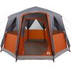 vidaXL Tent Cabină cu acoperiș Gri și Portocalie 320 x 320 x 203 cm